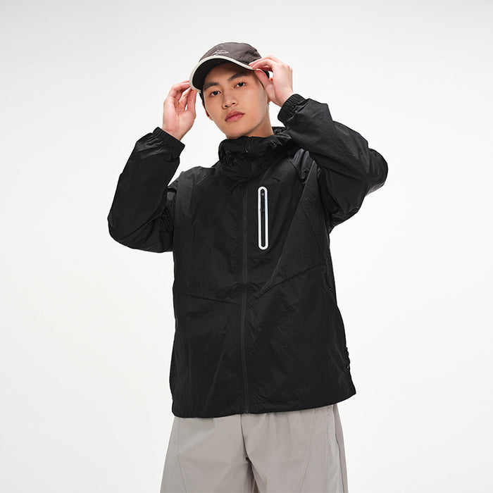 UPF100+ Hooded Sun Jacket — Black