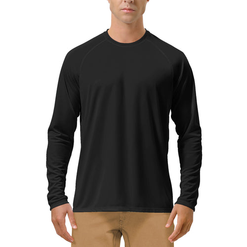 Men's Pro-Stretch UPF50+ Sun Shirt — Black