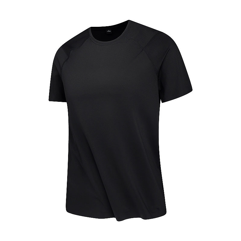 Men's Seamless UPF50+ Sun Tee — Black
