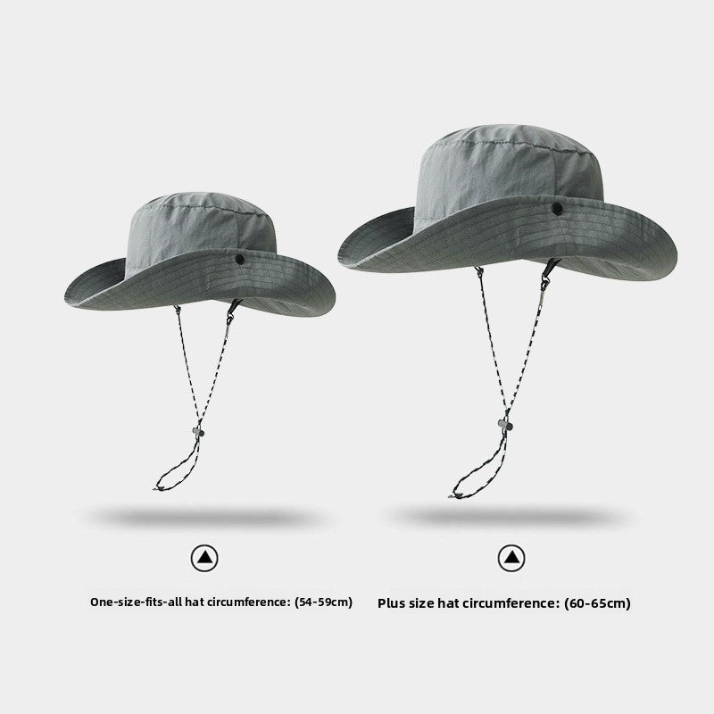 Foldable UPF50+ Bucket Hat — Light Gray