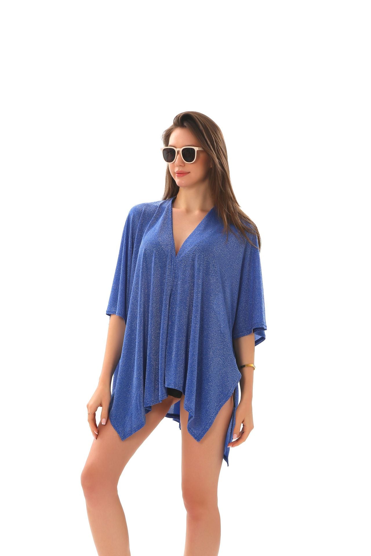 Women's UPF50+ Beach Cardigan — Royal Blue