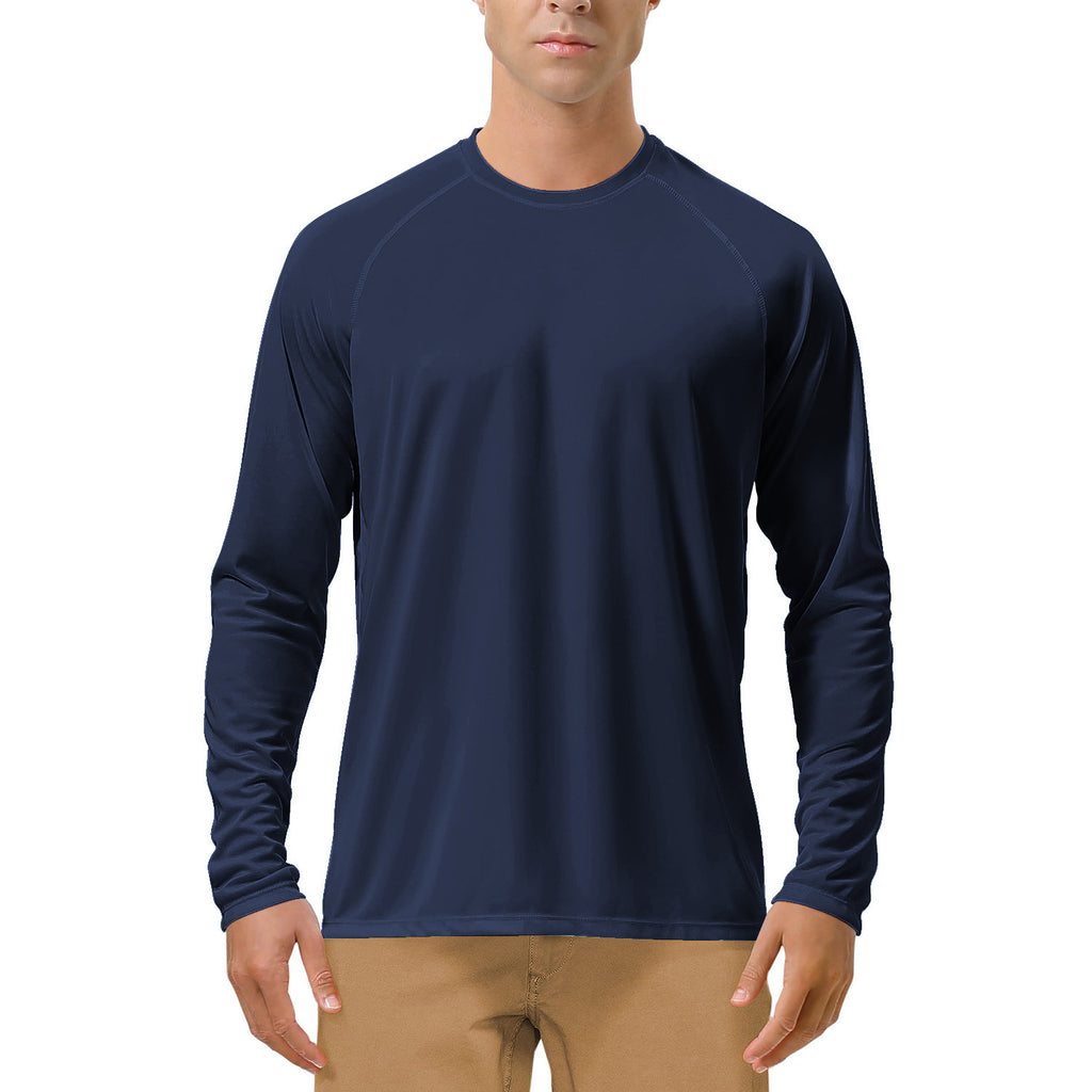 Men's Pro-Stretch UPF50+ Sun Shirt — Navy Blue