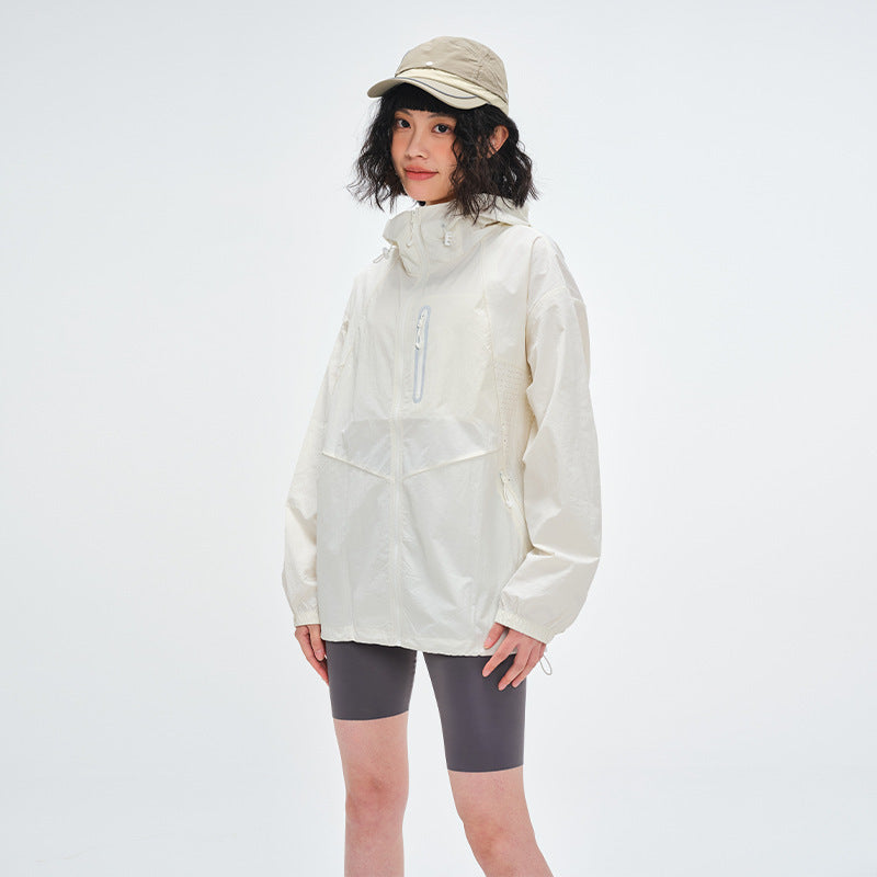 UPF100+ Hooded Sun Jacket — Off-White