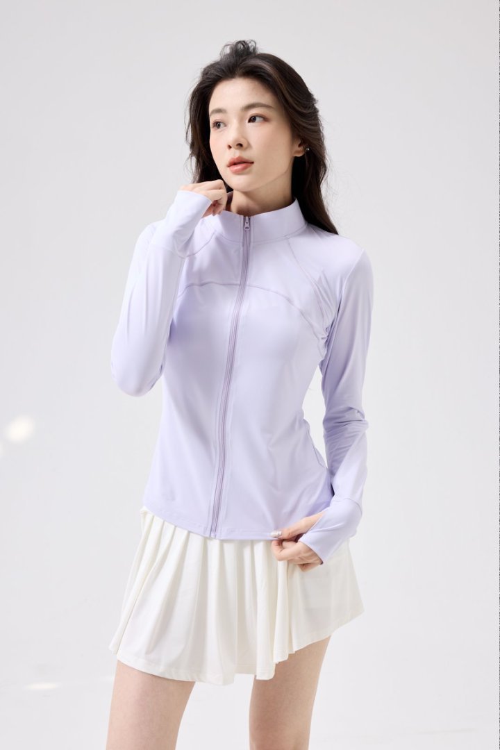 Women's Nylon UPF50+ Running Jacket — Haze Purple