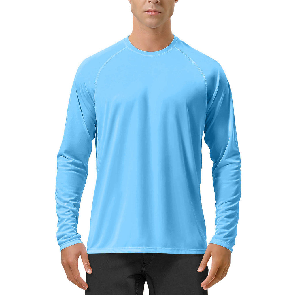 Men's Pro-Stretch UPF50+ Sun Shirt — Sky Blue